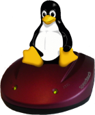 Tux riding the SpeedTouch
