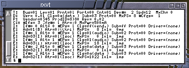 Contents of /proc/bus/usb/devices